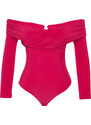 Trendyol Limited Edition Fuchsia Snap-on Knitted Bodysuit