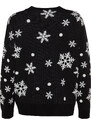 Trendyol Black Oversize Christmas Theme Knitwear Sweater