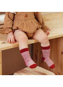 Dětské bavlněné ponožky Emel - Proužek Červená - 100-60