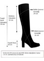 Fox Shoes Women's High Heels Dark Gray Suede Boots