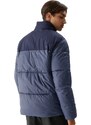 Pánská péřová bunda s výplní ze syntetického peří 4F modrá velikost S