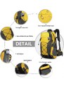 KONO Turistický treking batoh žlutý EQ2238