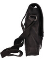 Pánská kožená taška přes rameno Greenwood Fion - černá