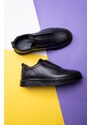 Ducavelli Ventu Men's Genuine Leather Sneakers, Zipper Sneakers, Genuine Leather Sneakers, Men's Sneakers.