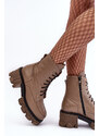 Kesi Kožené dámské zateplené boty Lemar Brown Rehin