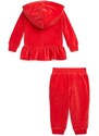Kojenecká tepláková souprava Polo Ralph Lauren červená barva