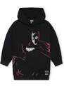 Dětské bavlněné šaty Dkny x DC Comics černá barva, mini