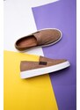 Ducavelli Menta Men's Genuine Leather Nubuck Sneakers, Loafers, Genuine Leather Sneakers, Men's Snakers.