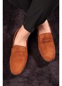 Ducavelli Naran Genuine Leather Men's Casual Shoes, Loafers, Lightweight Shoes, Suede Shoes.