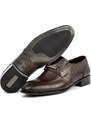 Ducavelli Lunta Genuine Leather Men's Classic Shoes, Loafer Classic Shoes, Moccasin Shoes