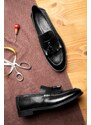 Ducavelli Tassel Genuine Leather Men's Classic Shoes, Loafers Classic Shoes, Loafers.