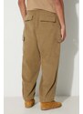 Kalhoty Universal Works Loose Cargo Pant pánské, béžová barva, ve střihu cargo, 29148