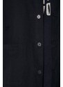 Košile Universal Works TRAVAIL OVERSHIRT černá barva, relaxed, s klasickým límcem, 29905