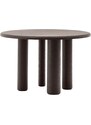 Tmavě hnědý dřevěný jídelní stůl Kave Home Mailen 120 cm