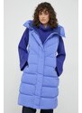 Péřová bunda Hetrego dámská, fialová barva, zimní