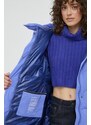 Péřová bunda Hetrego dámská, fialová barva, zimní