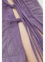Vlněná sukně Beatrice B fialová barva, mini, pouzdrová