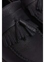Kožené mokasíny Dr. Martens Adrian dámské, černá barva, na plochém podpatku, DM22760001
