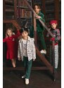 Dětský svetr s příměsí vlny Kenzo Kids červená barva