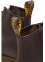 Kožené kotníkové boty Dr. Martens 101 dámské, hnědá barva, na plochém podpatku, DM27761201