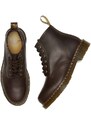 Kožené kotníkové boty Dr. Martens 101 dámské, hnědá barva, na plochém podpatku, DM27761201