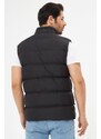 D1fference Men's Lined Water And Windproof Black Puffer Vest