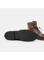 BAŤA Kožené pánské kotníkové boty s textilním kožíškem