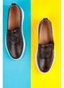 Ducavelli Stamped Genuine Leather Men's Casual Shoes, Loafers, Light Shoes, Summer Shoes.