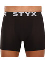 5PACK pánské boxerky Styx long sportovní guma černé (5U960)