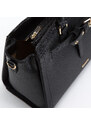 Dámská kabelka z ekologické kůže s ozdobným popruhem Wittchen, černá, ekologická kůže