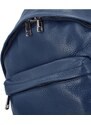 Delami Vera Pelle Trendový dámský kožený batůžek Wendy, modrá