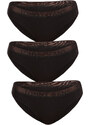 3PACK dámské kalhotky Tommy Hilfiger černé (UW0UW04712 0R7)