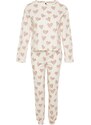 Trendyol Cream 100% Cotton T-shirt-Jogger Knitted Pajamas Set