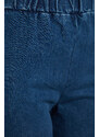 Trendyol Curve modré džíny se širokým pasem s vysokým pasem