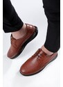 Ducavelli Poce Genuine Leather Comfort Orthopedic Men's Casual Shoes, Dad Shoes, Orthopedic Shoes.