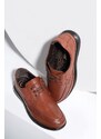 Ducavelli Poce Genuine Leather Comfort Orthopedic Men's Casual Shoes, Dad Shoes, Orthopedic Shoes.