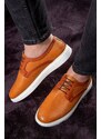 Ducavelli Work Genuine Leather Men's Casual Shoes, Lace-Up Shoes, Summer Shoes, Light Shoes