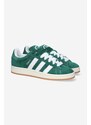 Semišové sneakers boty adidas Originals Campus0s zelená barva, H03472