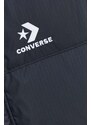 Péřová bunda Converse pánská, černá barva, zimní
