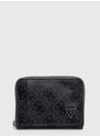 Kožená peněženka Guess šedá barva, SMVELE LEA86