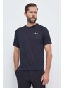 Tréninkové tričko Under Armour Tech černá barva, s potiskem, 1377054