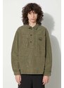 Manšestrová košile Stan Ray PAINTERS SHIRT zelená barva, relaxed, s klasickým límcem, AW2311314