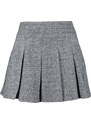 Trendyol Gray Premium Quality Pleated Mini Woven Skirt