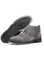 Ducavelli Masquerade Genuine Leather Anti-Slip Sole Daily Boots Gray