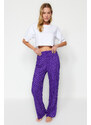 Trendyol 2-Pack Polka Dot Patterned Viscose Woven Pajama Bottoms
