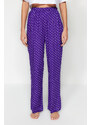 Trendyol 2-Pack Polka Dot Patterned Viscose Woven Pajama Bottoms