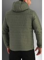 D1fference Men's Khaki Inner Lined Water And Windproof Hooded Winter Coat