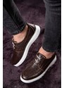 Ducavelli Marine Genuine Leather Men's Casual Shoes, Casual Shoes, Summer Shoes, Lace-Up Lightweight Shoes.