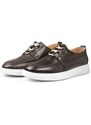 Ducavelli Marine Genuine Leather Men's Casual Shoes, Casual Shoes, Summer Shoes, Lace-Up Lightweight Shoes.