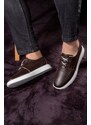 Ducavelli Marine Genuine Leather Men's Casual Shoes, Casual Shoes, Summer Shoes, Lace-Up Lightweight Shoes.